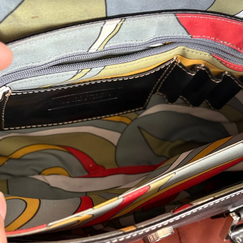 Classic Black Leather Shoulder Bag